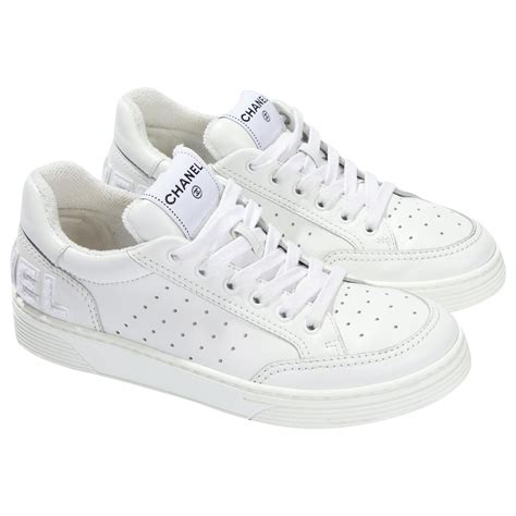 buy womens chanel sneakers|chanel low top trainer white.